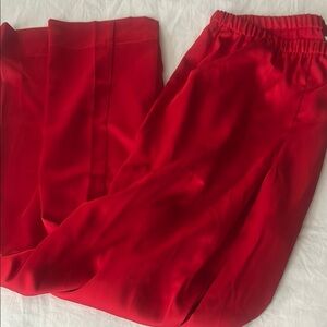 Elegant Red Women's Pants